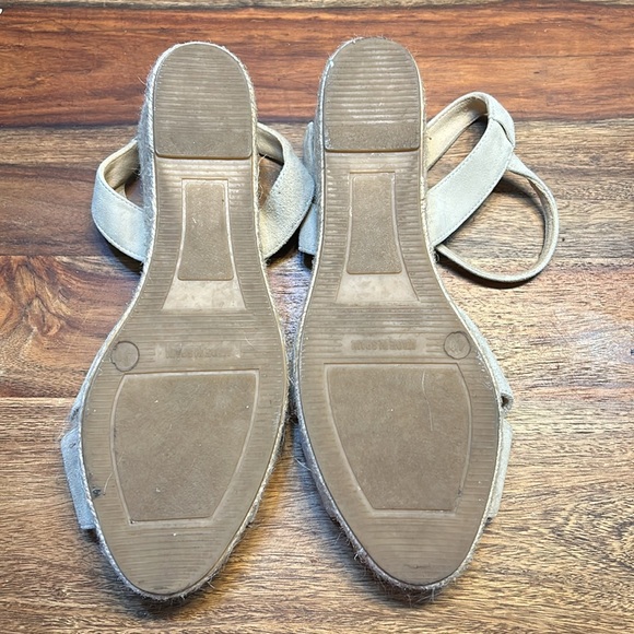 BODEN - espadrilles wedge sandals suede cream size 40 bohemian - Picture 2 of 13
